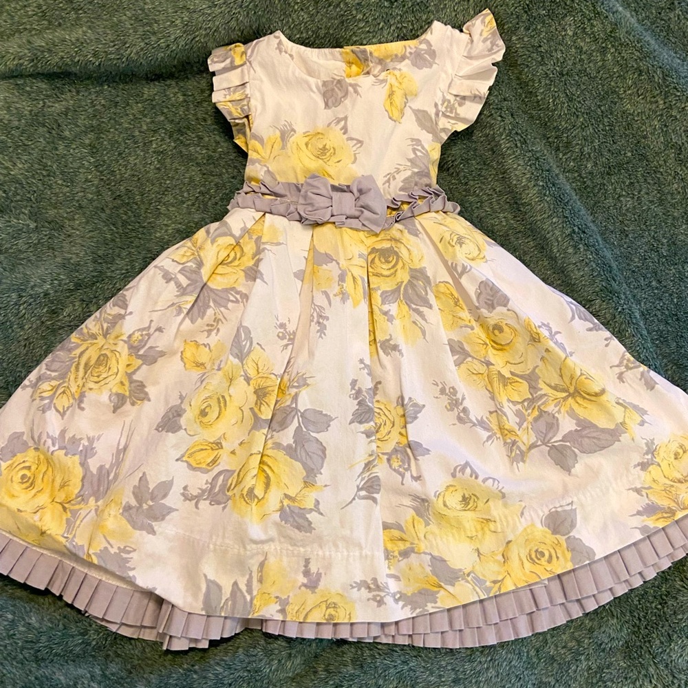 Gorgeous Yellow Rose toddler dress
